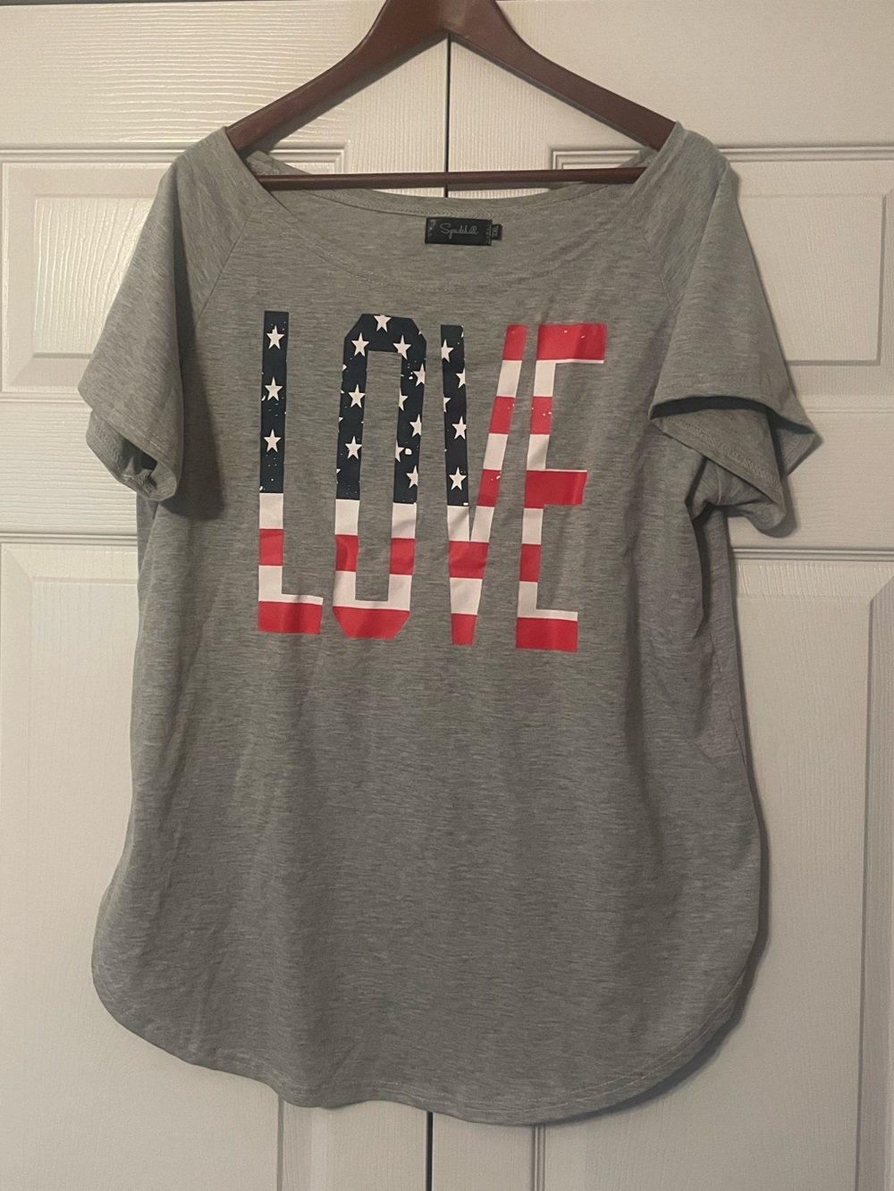 Stars and Stripes Love Beach Coverup